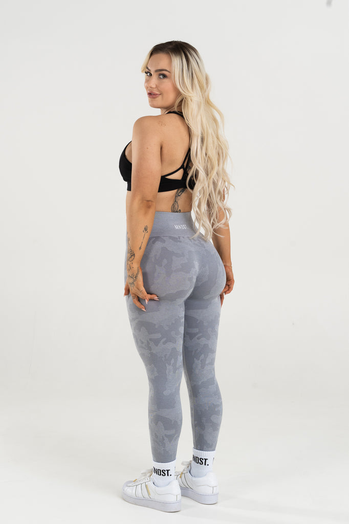 CAMO SEAMLESS LEGGINGS - GREY