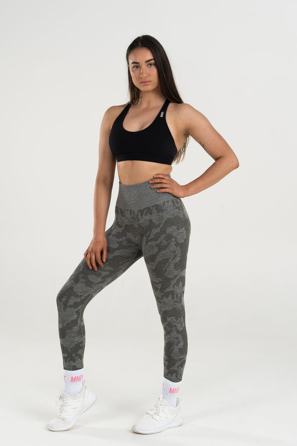 CAMO SEAMLESS LEGGINGS - KHAKI