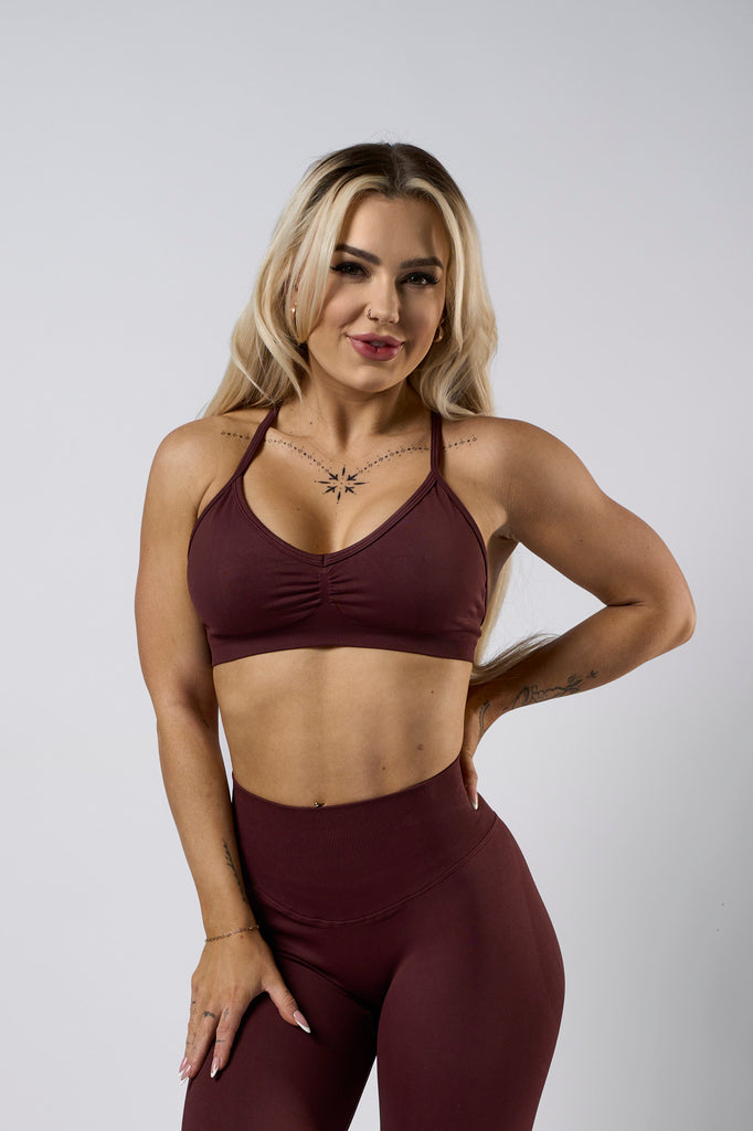 SYNERGY SEAMLESS BRA - BURGUNDY