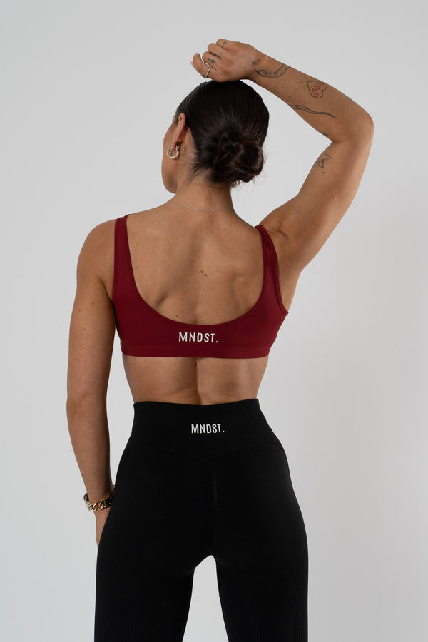 BUTTERFLY SPORTS BRA - CHERRY RED