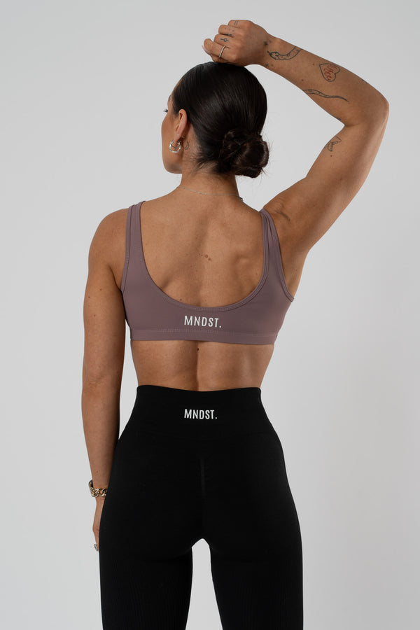 BUTTERFLY SPORTS BRA - MAUVE