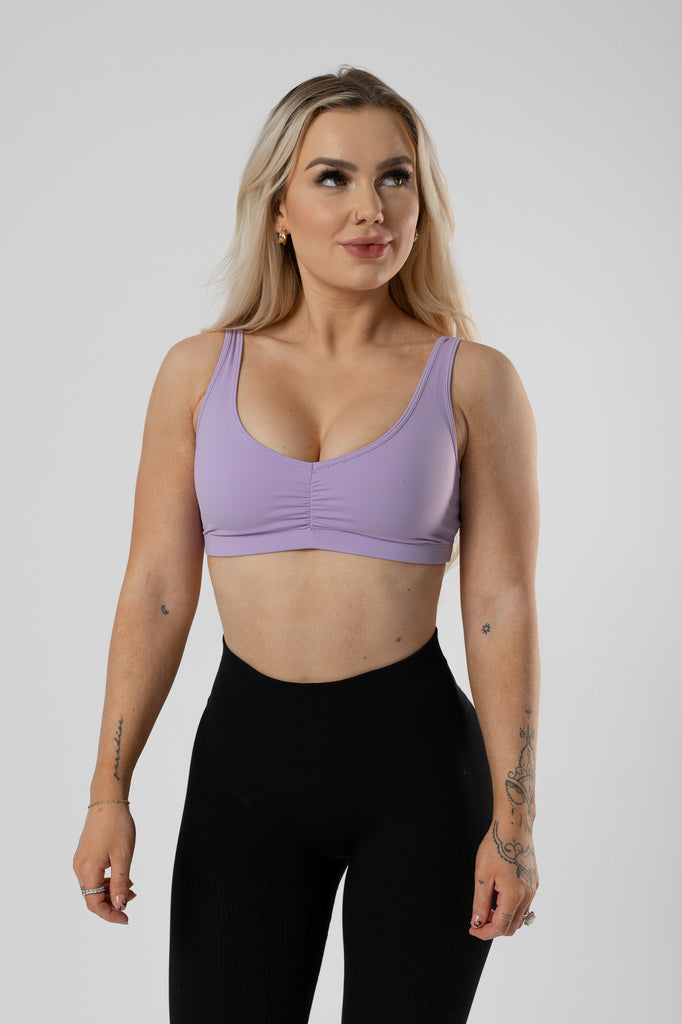 BUTTERFLY SPORTS BRA - LILAC