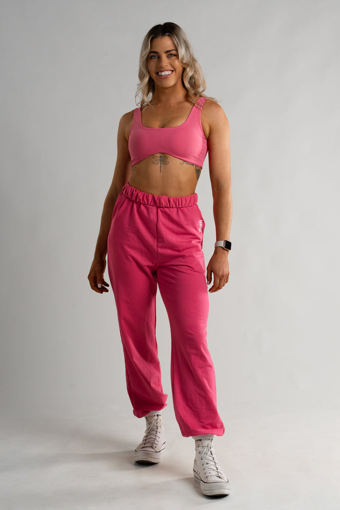 DRIP SPORTS BRA - HOT PINK