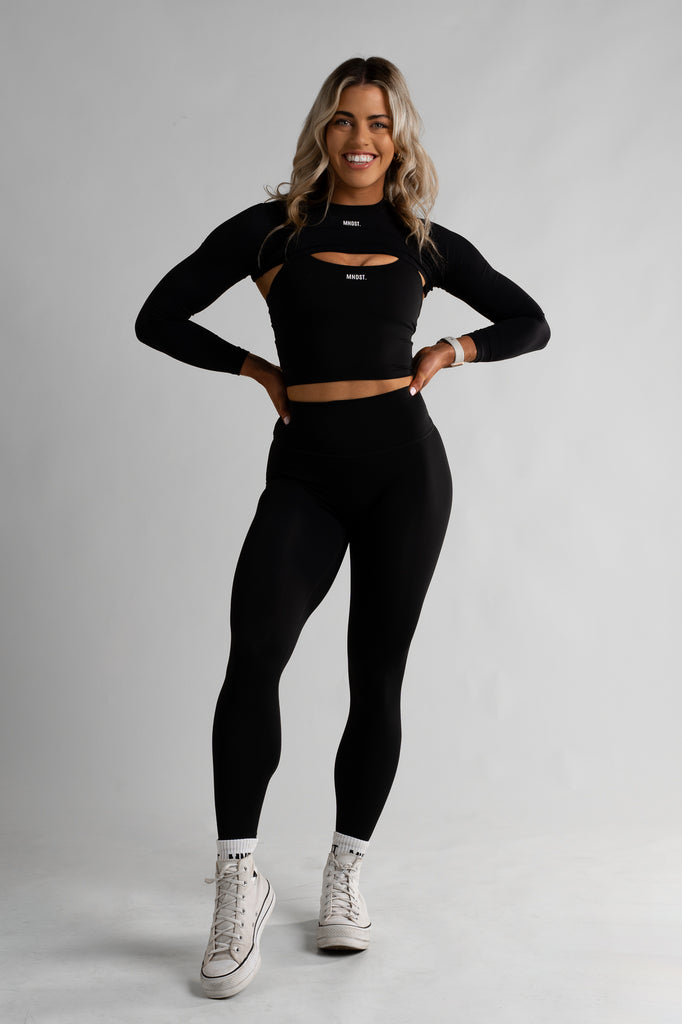 DRIP HIGH WAIST LEGGING - BLACK