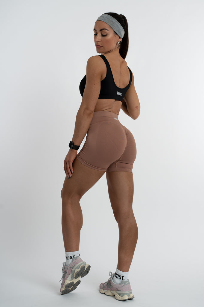 SCULPT SHORTS - TAN