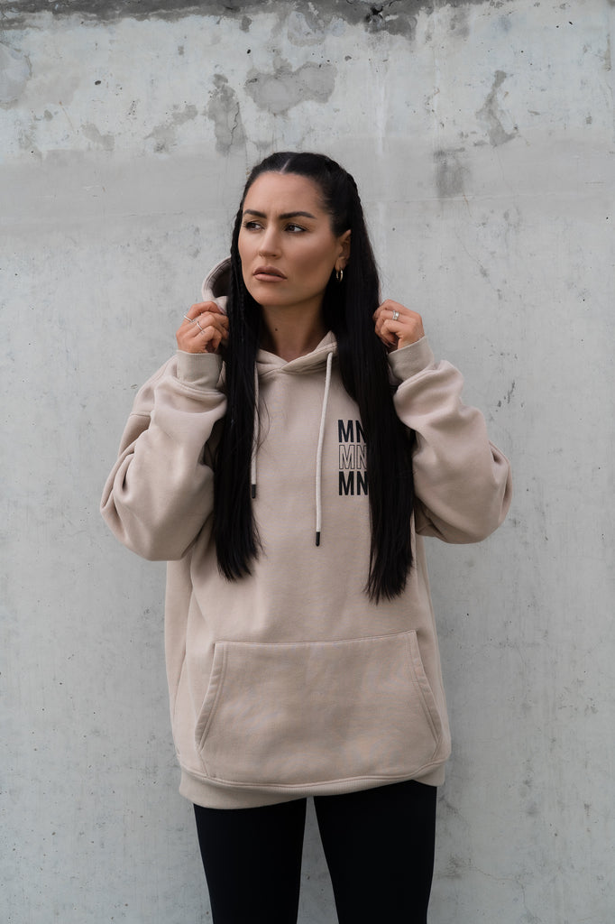 MNDST OVERSIZED HOODIE - SAND