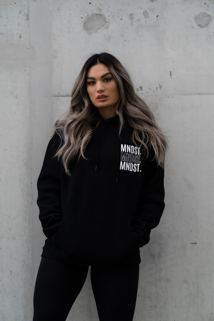 MNDST OVERSIZED HOODIE - BLACK