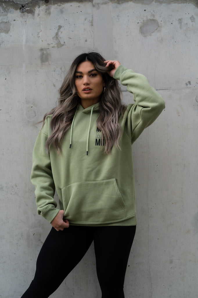 MNDST OVERSIZED HOODIE - EARTH GREEN