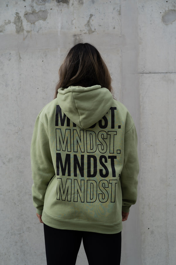 MNDST OVERSIZED HOODIE - EARTH GREEN