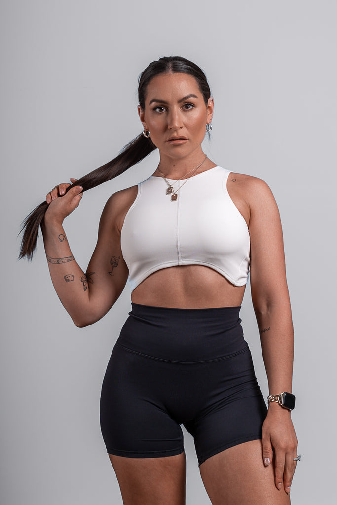 SCULPT CROP - WHITE