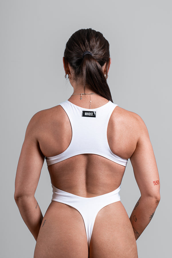 SNAP BODYSUIT - WHITE