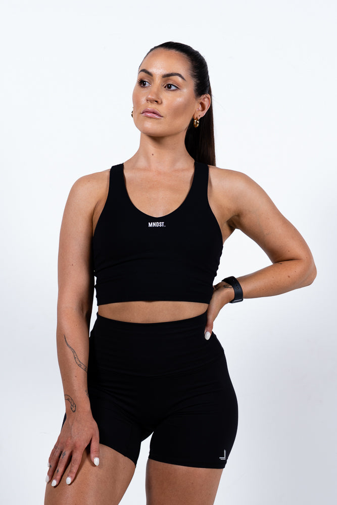 1989 Logo Sports Bra - Black