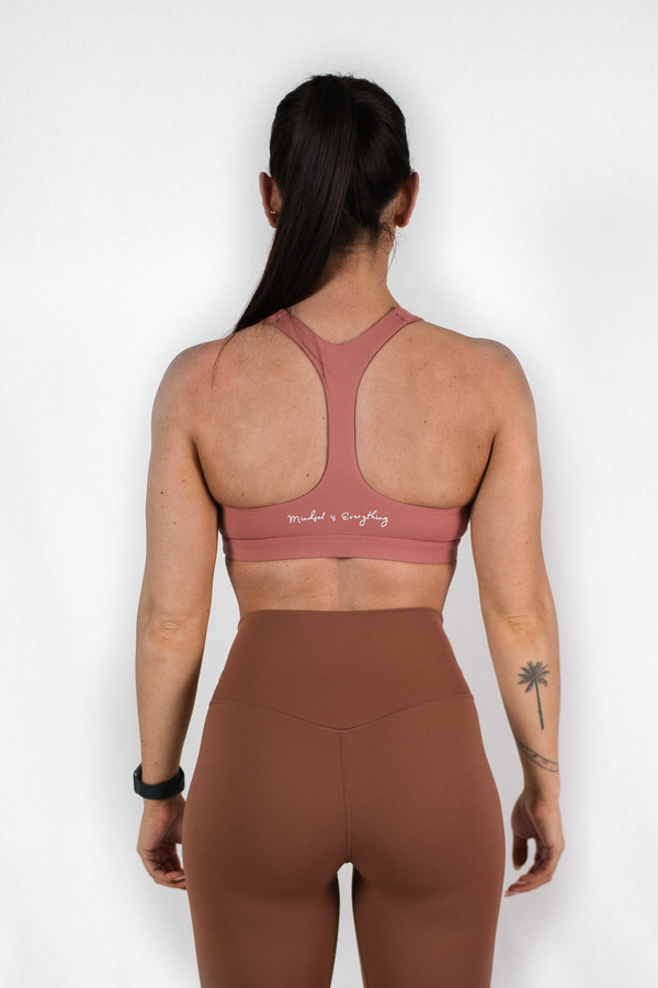 Neapolitan Sports Bra - Almost Strawberry